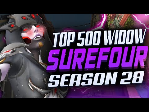 Surefour Top 500 Widow and Ashe! [ Overwatch Season 28 ]
