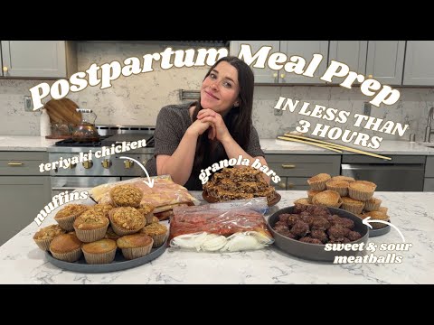 Meal Prep for Baby #4 In Less Than 3 Hrs | Quick & Simple Recipes