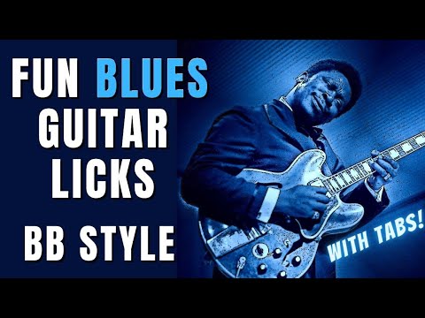 Easy Blues Licks BB King style that anyone can play and sound KILLER