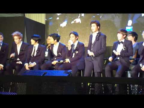 [FANCAM] 120113 ZE:A at Glorietta -  Short interview & Kwanghee imitating Lady Gaga