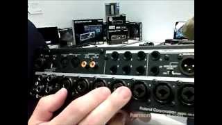 Video thumbnail for Winter NAMM 2013 Roland Studio-Capture Audio/MIDI interface by HarmonyCentral