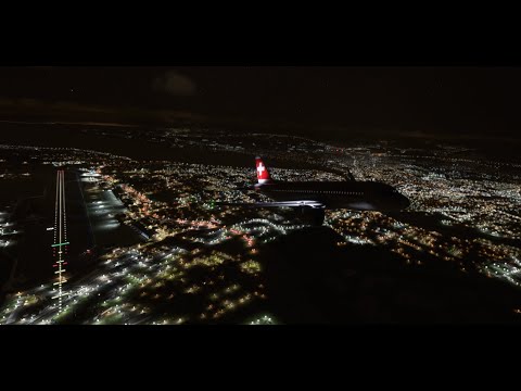 Geneva Airport - take-off and landing night - Swiss a320 | MSFS 2020