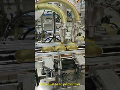 Thumbnail for Automatic dual head sauce piston filler equipment, auto double head filling machine