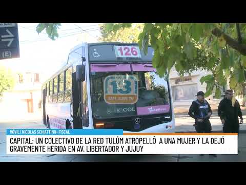 Accidente en Capital: un colectivo atropelló a una mujer en Av. Libertador y Jujuy