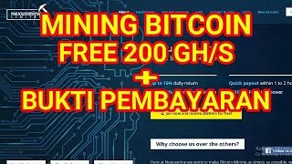 BARU DAN LEGIT!!! Mining Bitcoin Free 200 GH/S
