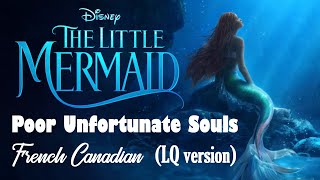 Kadr z teledysku Pauvres petites âmes en peine [Poor Unfortunate Souls] (Canadian French) tekst piosenki The Little Mermaid (OST) [2023]