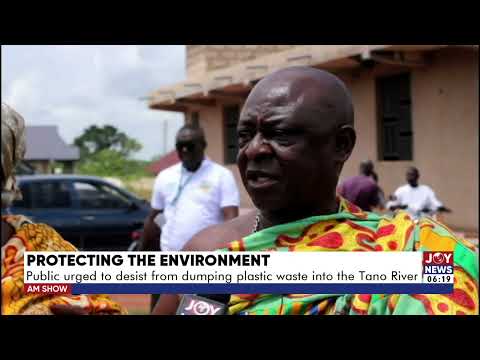 Protecting The Environment: Public urged to desist from dumping plastic waste into the Tano River