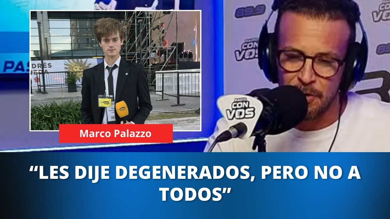 "Me qusieron asesinar" Marco Palazzo, periodista libertario, crítico de la colectividad LGBTIQ+.
