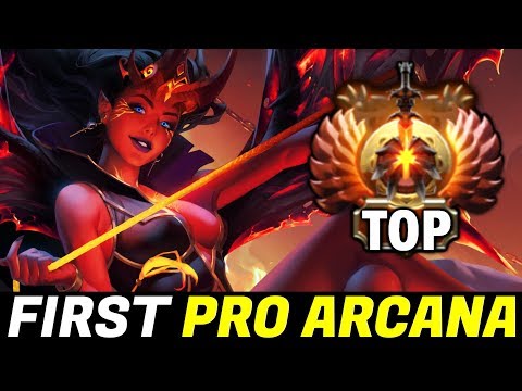 FIRST Queen of Pain ARCANA Pro gameplay by Top Immortal Rank Dota 2