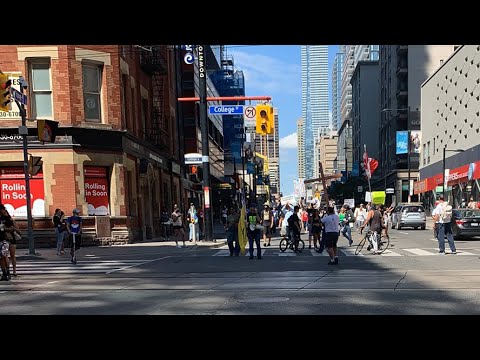 Toronto Anti vaccine passport protest live.  Sept 4, 2021