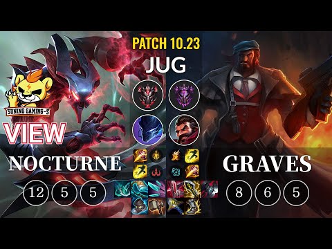 SG-S View Nocturne vs Graves Jungle - KR Patch 10.23