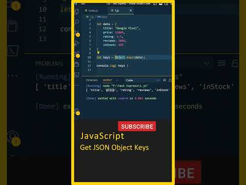 Javascript In Telugu Json Javascript Get Json Keys Javascript Tutorial For Beginners Learn Js