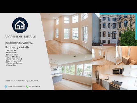 FOR RENT: Luxury Apartment Tour in Georgetown - 3012 Q Street, NW #2, Washington, DC 20007