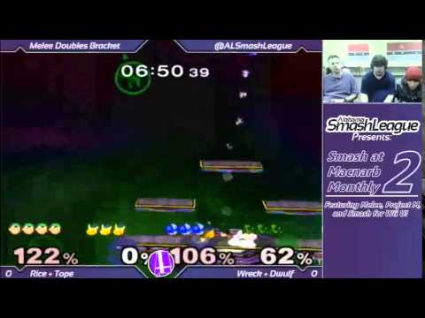 Smash at Macnarb 2 - Rice + Tope vs. Wreck + Dinowulf - Melee
