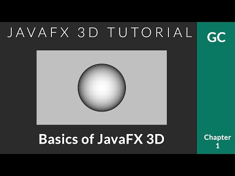 JavaFX 3D Tutorial #1 - Basics Concepts and Making a Sphere
