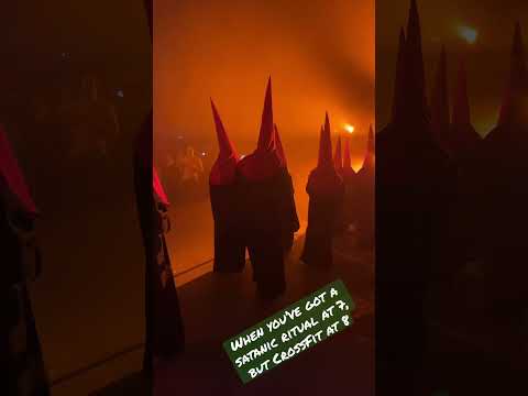 Satanic ritual at 7, but CrossFit at 8. 💁‍♂️ #Shorts