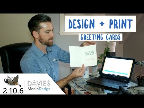 DIY - Design and Print Your Own Greeting Card in GIMP 2.10
