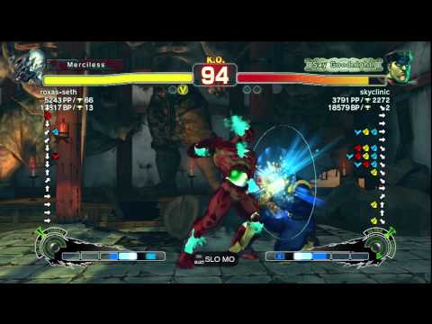 roxas-seth [Seth] vs. skyclinic [M. Bison] | PS3 SSF4 Arcade Edition