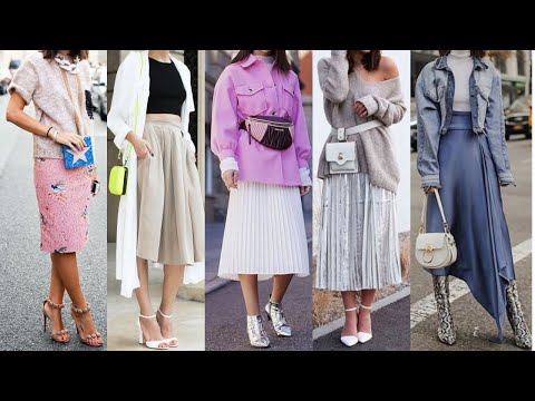 SIGUEN SIENDO TENDENCIA DE MODA para este OTOÑO INVIERNO 2024 2025  LAS FALDAS