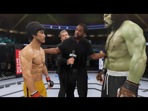 Bruce Lee vs. Street Hulk - EA Sports UFC 4 - Epic Fight 🔥🐲