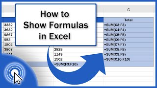 How to Show Formulas in Excel