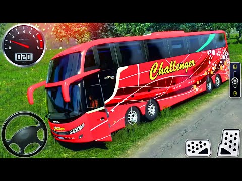 Offroad Coach Bus Driving 2024 - Real Uphill Bus Drive 3D Simulator - Android GamePlay