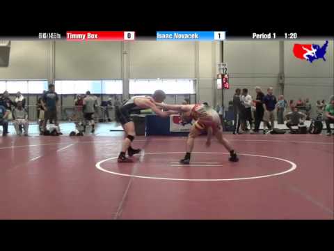 Timmy Box vs. Isaac Novacek at 2013 Junior Nationals - FILA - FS