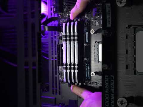 How to install Ram sticks in your pc (For pc beginners) #shorts