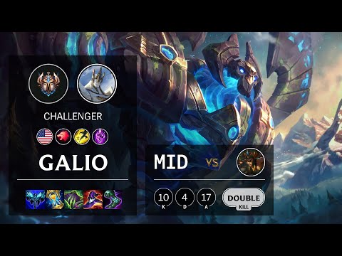 Galio Mid vs Cassiopeia - NA Challenger Patch 11.22