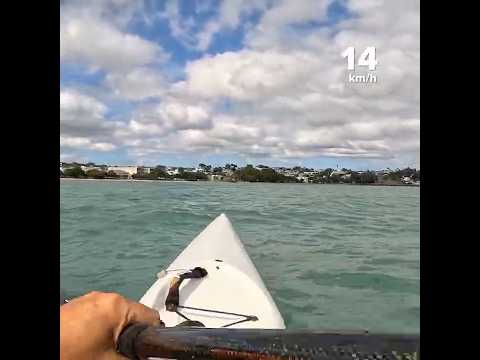 Catching small runners #surfski #paddler #kayakinglife #newzealand