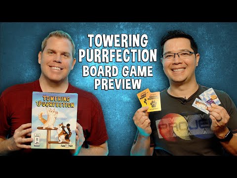 Preview of Towering Purrfection - Cat Tile Placement Board Game