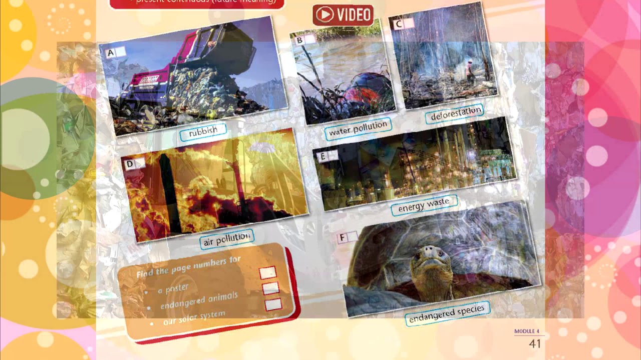 Excel 7 grade Module 4  Enviromental problems