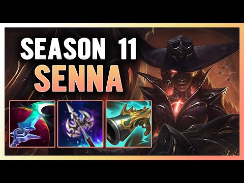 SEASON 11 SENNA SUPPORT GUIDE AND GAMEPLAY | BUILD+RUNES