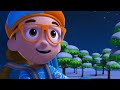 Snowy Excavator Song/Bear Hibernation/Blippi Saves Christmas