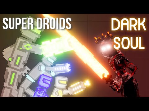 Super Droids vs Dark Soul Boss (Corruption of The Divine) - People Playground 1.20