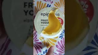 unboxing epigamia fruit yogurt mango flavour 🤤 #eigamia #yogurt #shortsvideo #viral