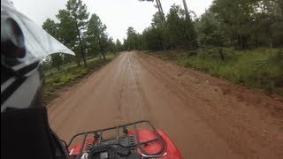preview picture of video 'Trail Riding with 2006 Yamaha Kodiak 400 Part 1'