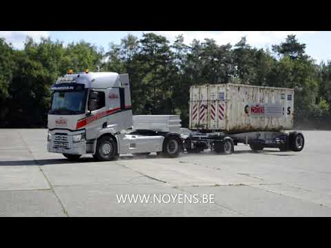 Remorque porte-conteneurs - A&C Noyens - acier haute qualité, suspension pneumatique, freins à disque_5