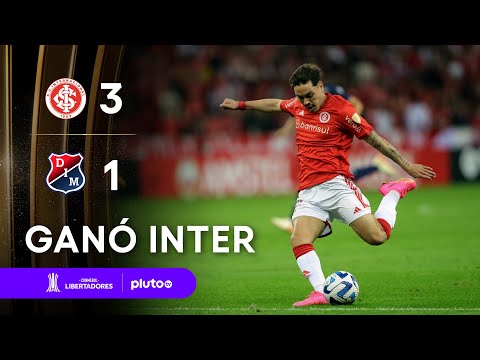 INTERNACIONAL 3 - 1 INDEPENDIENTE MEDELLIN | RESUMEN | CONMEBOL LIBERTADORES 2023 | PlutoTV
