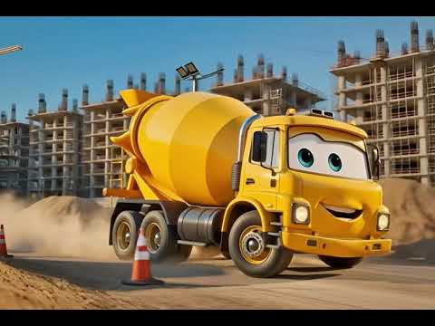 La Chanson de la Bétonnière | Comptine Camions de Chantier