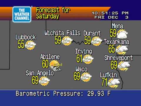 WeatherSTAR 4000 Emulation - Irving TX - Dec 3 2010 - 1052 PM CST.avi