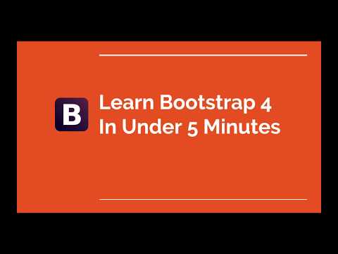 Learn Bootstrap 4 in Under 5 Minutes