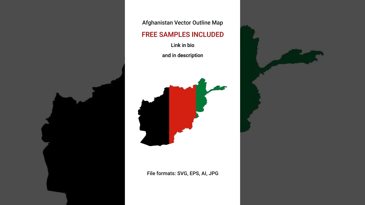 Editable vector map of Afghanistan - FREE downloads