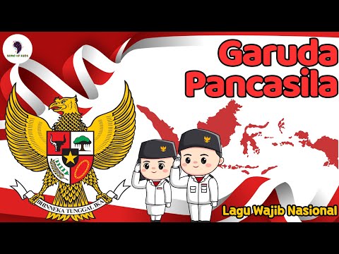Garuda Pancasila - Lagu Nasional (Lirik & Animasi) Song of Kids