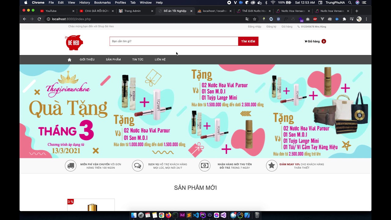 Đồ án - Website bán nước hoa php thuần Phần 1