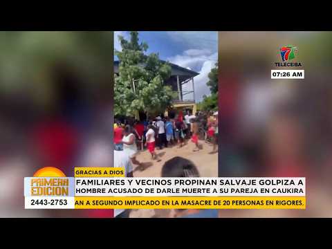 Familiares y vecinos propinan golpiza a hombre acusado de darme muerte a su pareja en Cauquira
