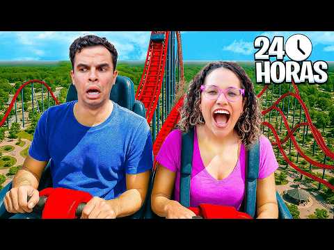 24 HORAS NO MAIOR PARQUE DE DIVERSÕES DO BRASIL! MUITO ÉPICO!