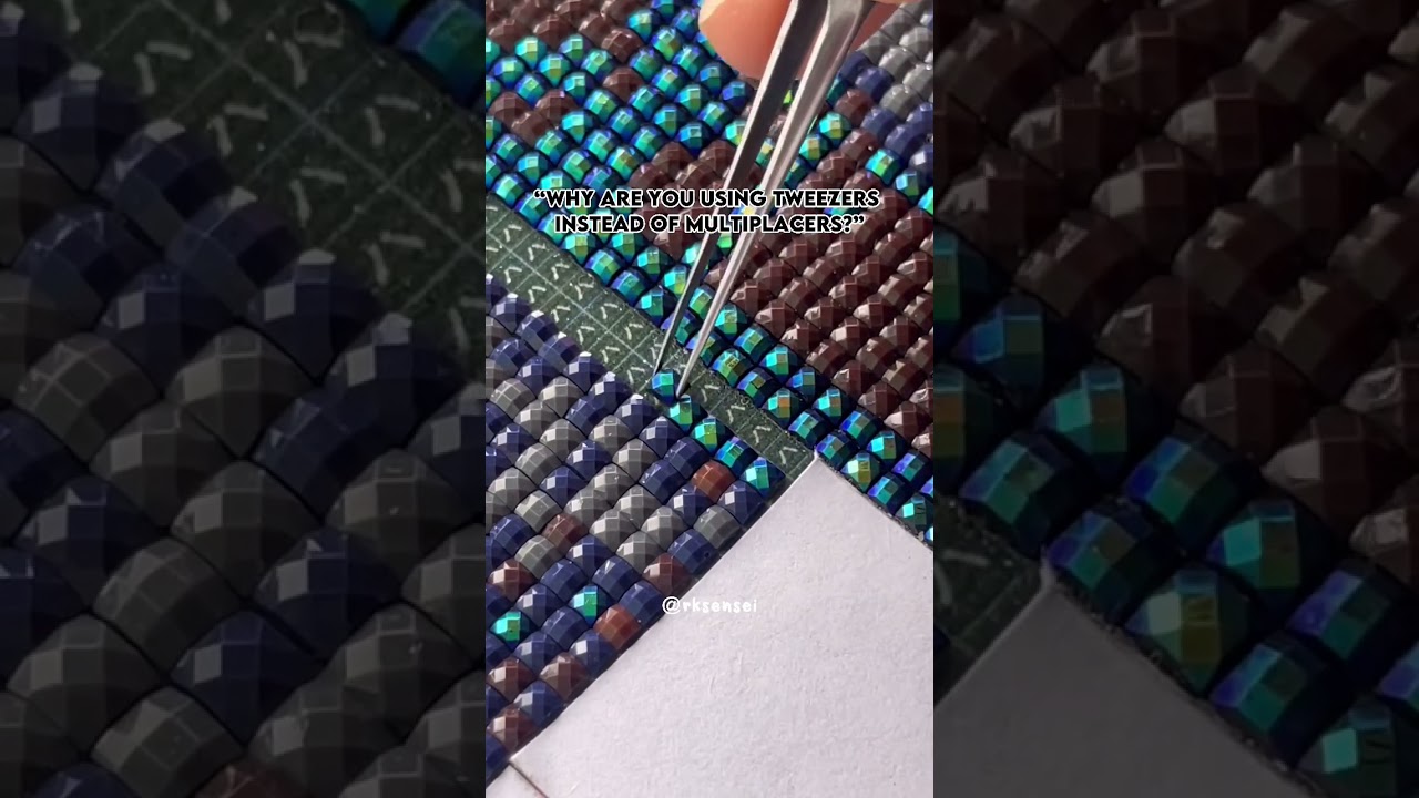 Context: the AB drills coating sticks to the wax of the multiplacer pens. #diamondpainting #antihero