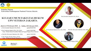 Kuliah Umum Dr. Fachrizal Afandi, S.Psi., S.H., M.H., - Jumat, 19 Februari 2021