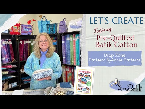 Let's Create: Drop Zone Zipper Tray Tutorial Featuring SewBatik Cotton